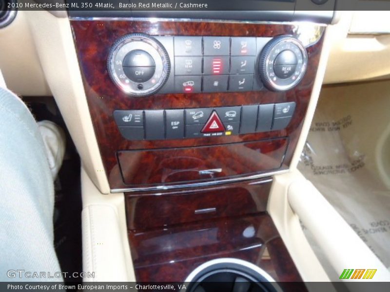 Barolo Red Metallic / Cashmere 2010 Mercedes-Benz ML 350 4Matic