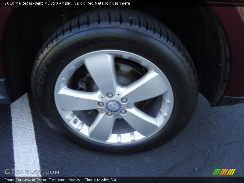 Barolo Red Metallic / Cashmere 2010 Mercedes-Benz ML 350 4Matic