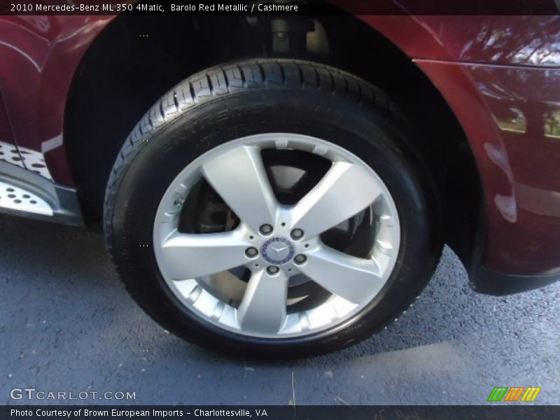 Barolo Red Metallic / Cashmere 2010 Mercedes-Benz ML 350 4Matic