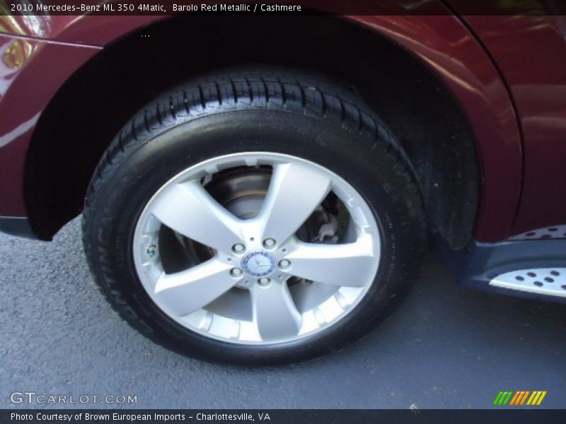 Barolo Red Metallic / Cashmere 2010 Mercedes-Benz ML 350 4Matic