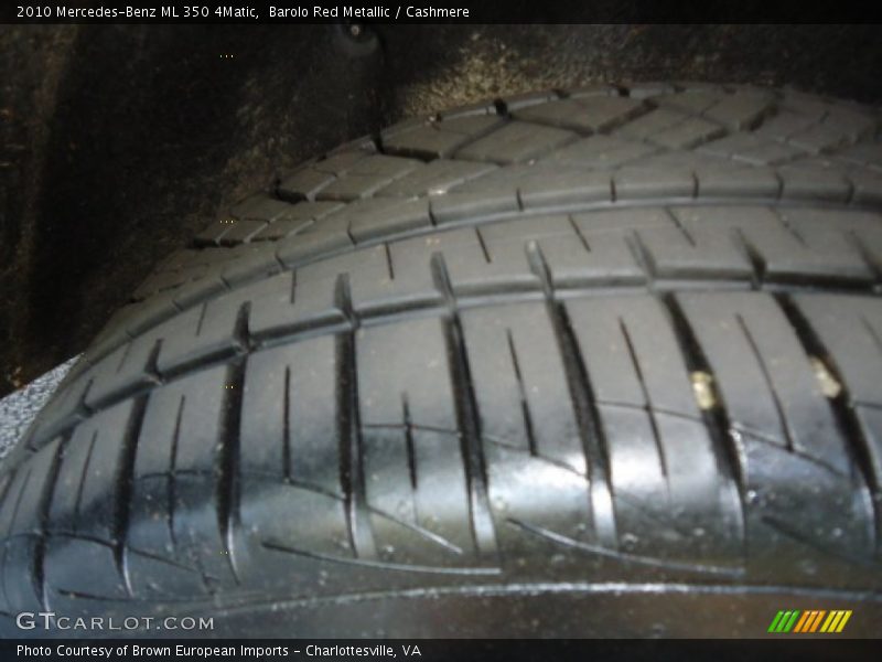Barolo Red Metallic / Cashmere 2010 Mercedes-Benz ML 350 4Matic