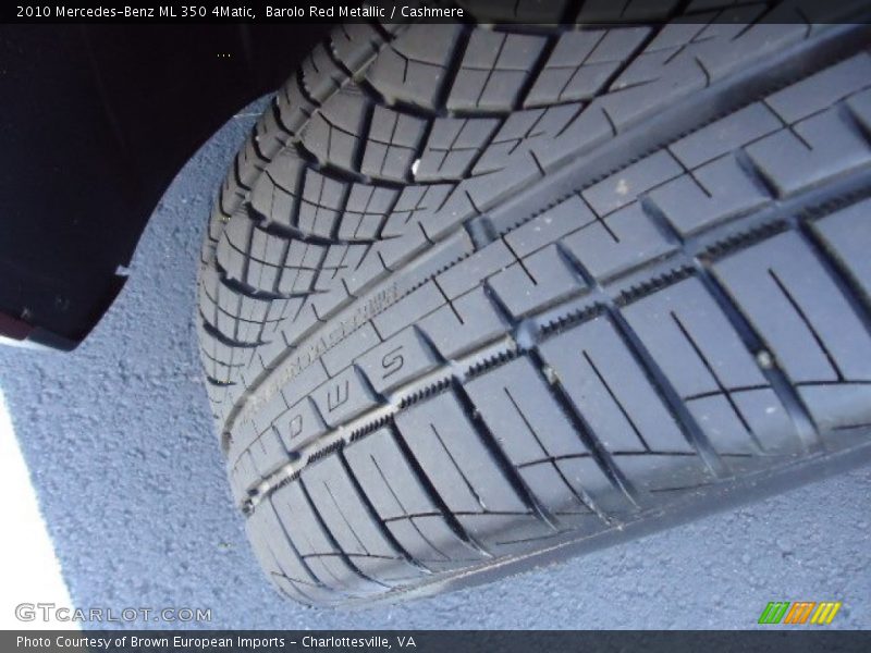 Barolo Red Metallic / Cashmere 2010 Mercedes-Benz ML 350 4Matic