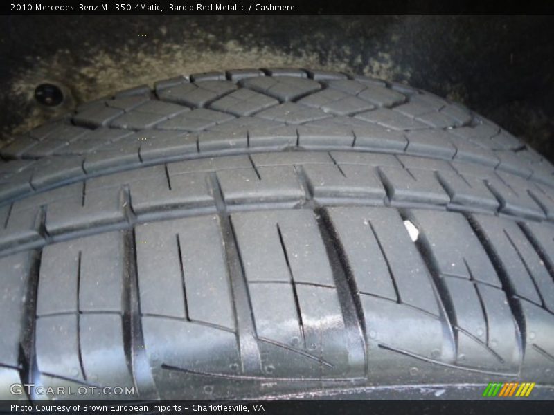 Barolo Red Metallic / Cashmere 2010 Mercedes-Benz ML 350 4Matic