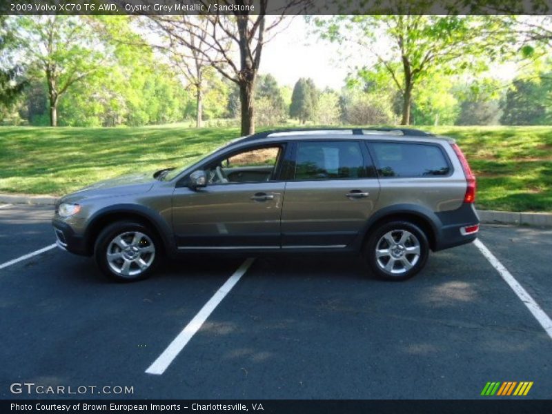 Oyster Grey Metallic / Sandstone 2009 Volvo XC70 T6 AWD