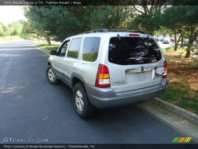 Platinum Metallic / Beige 2001 Mazda Tribute LX V6