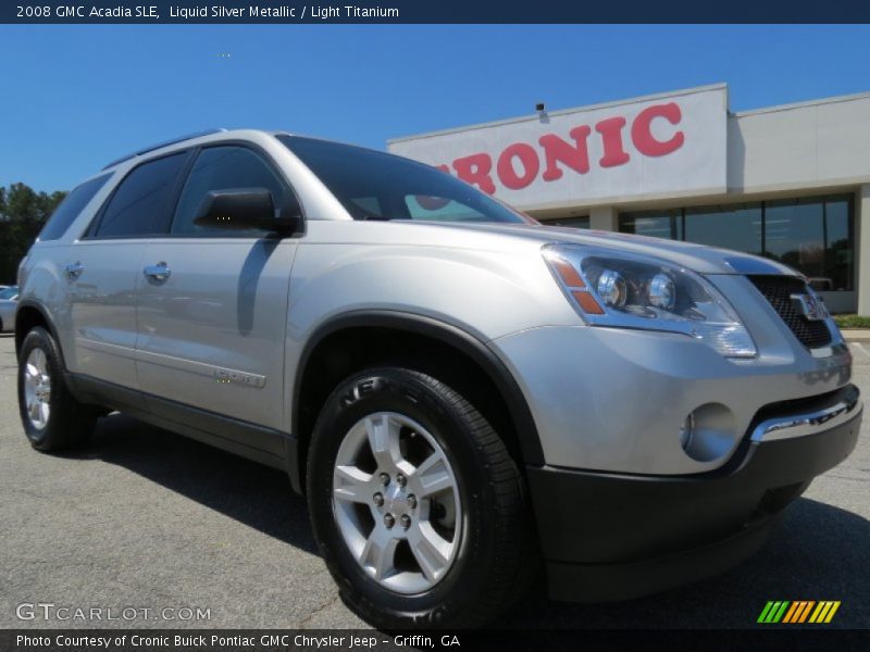 Liquid Silver Metallic / Light Titanium 2008 GMC Acadia SLE