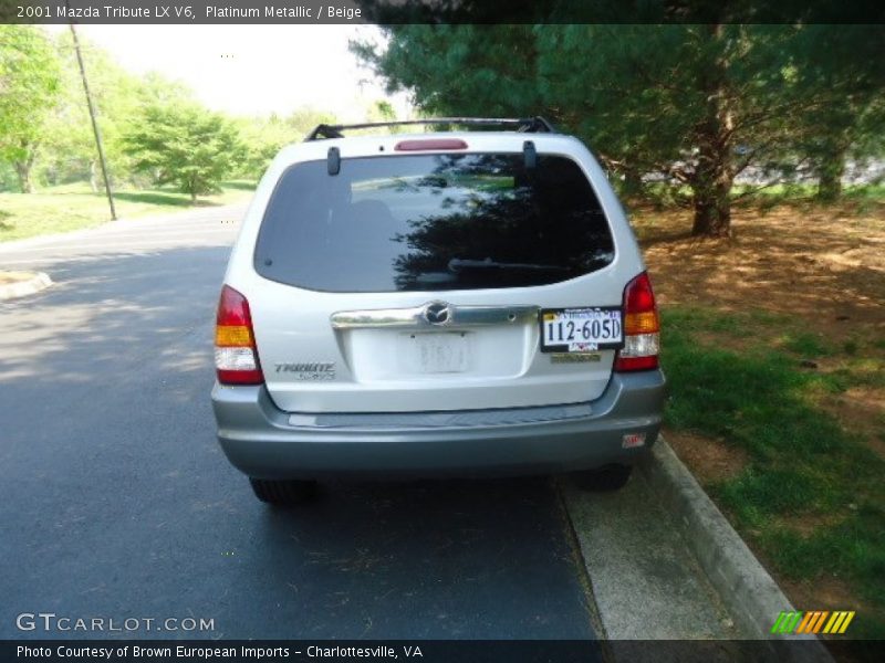 Platinum Metallic / Beige 2001 Mazda Tribute LX V6