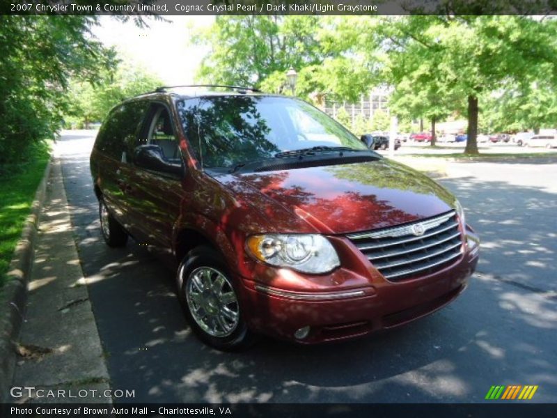 Cognac Crystal Pearl / Dark Khaki/Light Graystone 2007 Chrysler Town & Country Limited