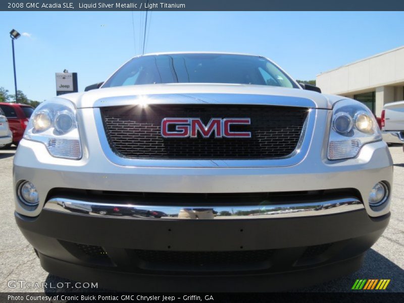 Liquid Silver Metallic / Light Titanium 2008 GMC Acadia SLE