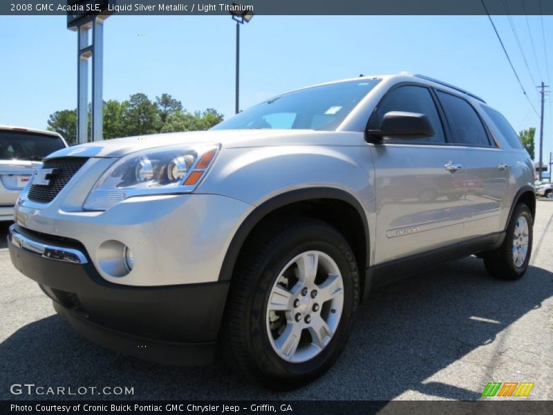 Liquid Silver Metallic / Light Titanium 2008 GMC Acadia SLE