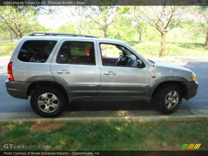 Platinum Metallic / Beige 2001 Mazda Tribute LX V6