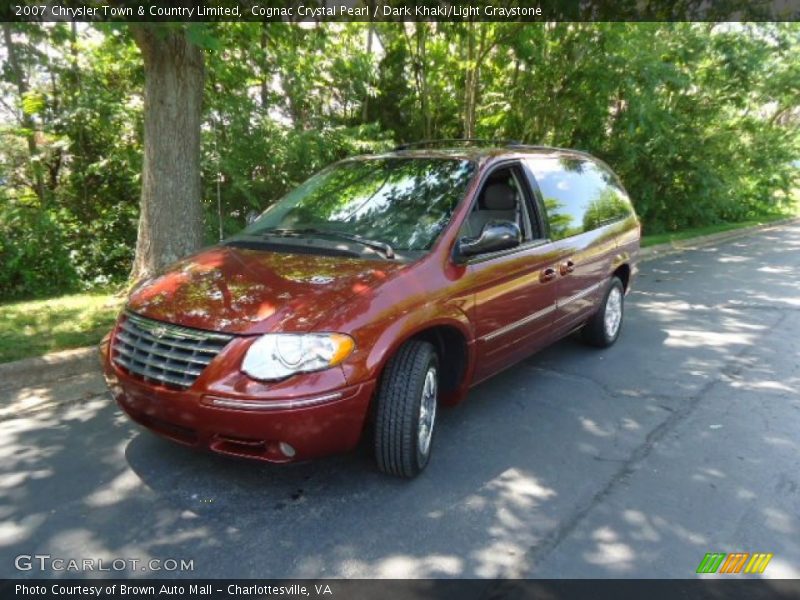 Cognac Crystal Pearl / Dark Khaki/Light Graystone 2007 Chrysler Town & Country Limited