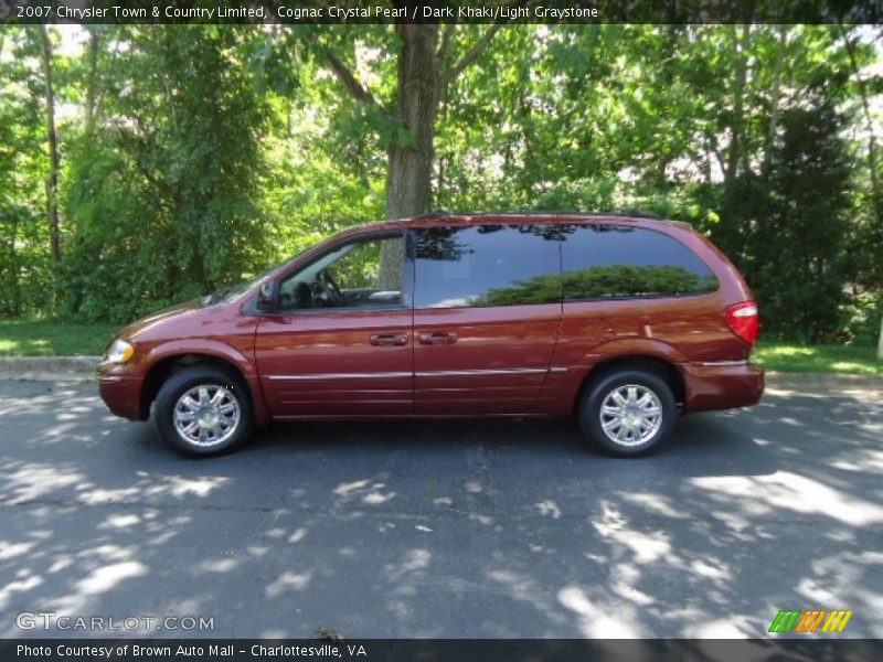 Cognac Crystal Pearl / Dark Khaki/Light Graystone 2007 Chrysler Town & Country Limited