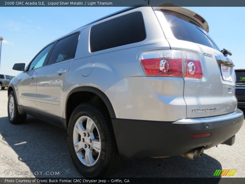 Liquid Silver Metallic / Light Titanium 2008 GMC Acadia SLE