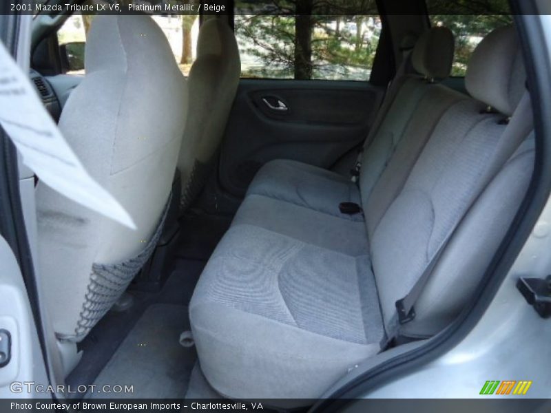 Platinum Metallic / Beige 2001 Mazda Tribute LX V6