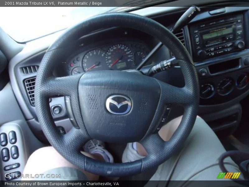 Platinum Metallic / Beige 2001 Mazda Tribute LX V6
