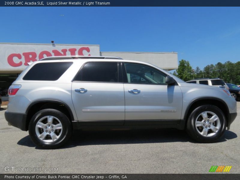 Liquid Silver Metallic / Light Titanium 2008 GMC Acadia SLE