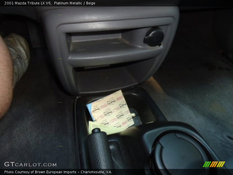 Platinum Metallic / Beige 2001 Mazda Tribute LX V6