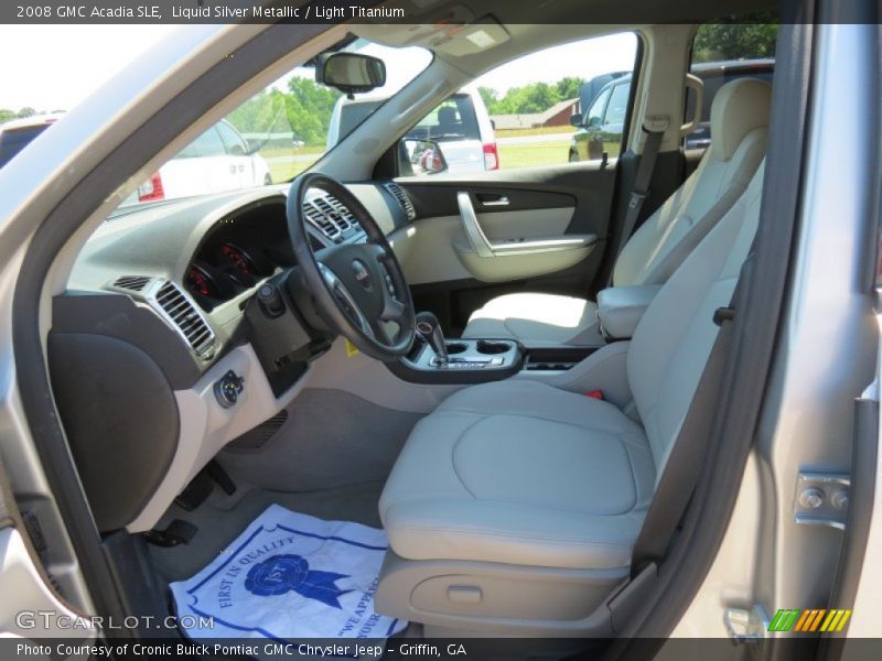 Liquid Silver Metallic / Light Titanium 2008 GMC Acadia SLE