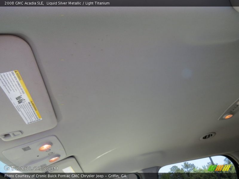 Liquid Silver Metallic / Light Titanium 2008 GMC Acadia SLE