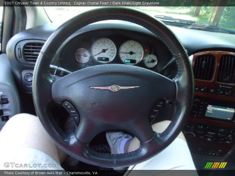 Cognac Crystal Pearl / Dark Khaki/Light Graystone 2007 Chrysler Town & Country Limited