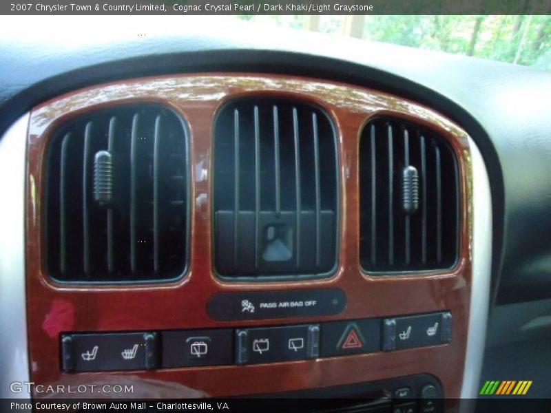 Cognac Crystal Pearl / Dark Khaki/Light Graystone 2007 Chrysler Town & Country Limited
