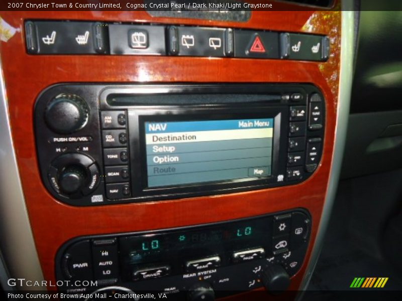 Cognac Crystal Pearl / Dark Khaki/Light Graystone 2007 Chrysler Town & Country Limited