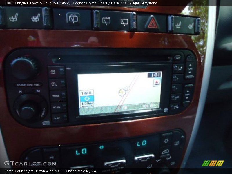 Cognac Crystal Pearl / Dark Khaki/Light Graystone 2007 Chrysler Town & Country Limited