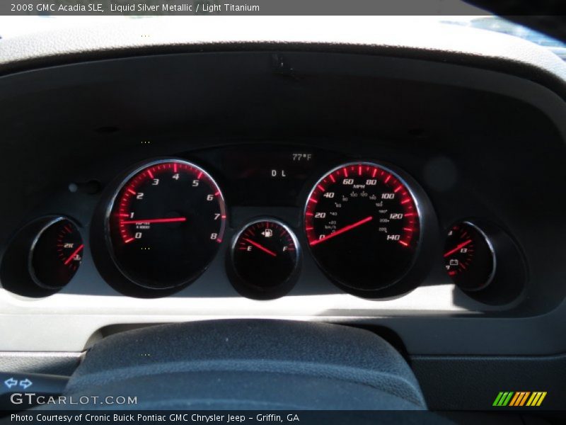 Liquid Silver Metallic / Light Titanium 2008 GMC Acadia SLE