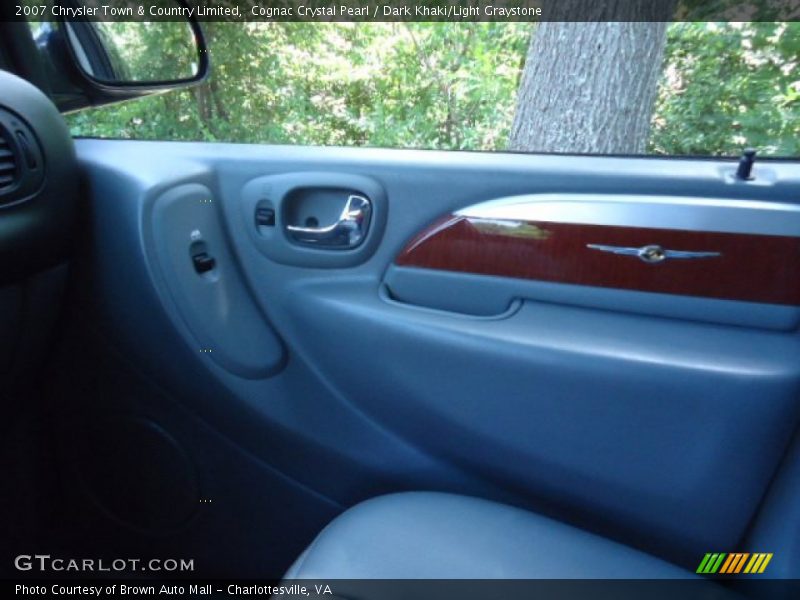 Cognac Crystal Pearl / Dark Khaki/Light Graystone 2007 Chrysler Town & Country Limited