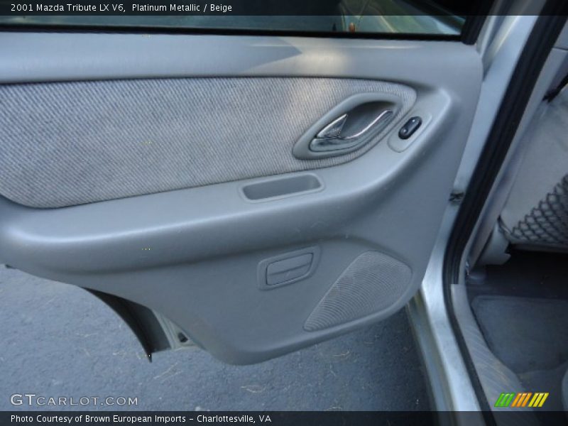 Platinum Metallic / Beige 2001 Mazda Tribute LX V6