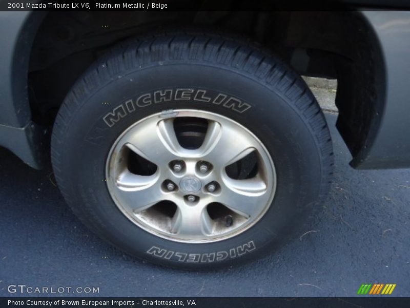 Platinum Metallic / Beige 2001 Mazda Tribute LX V6