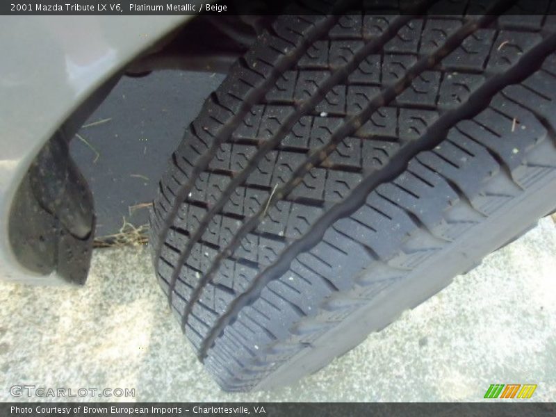 Platinum Metallic / Beige 2001 Mazda Tribute LX V6