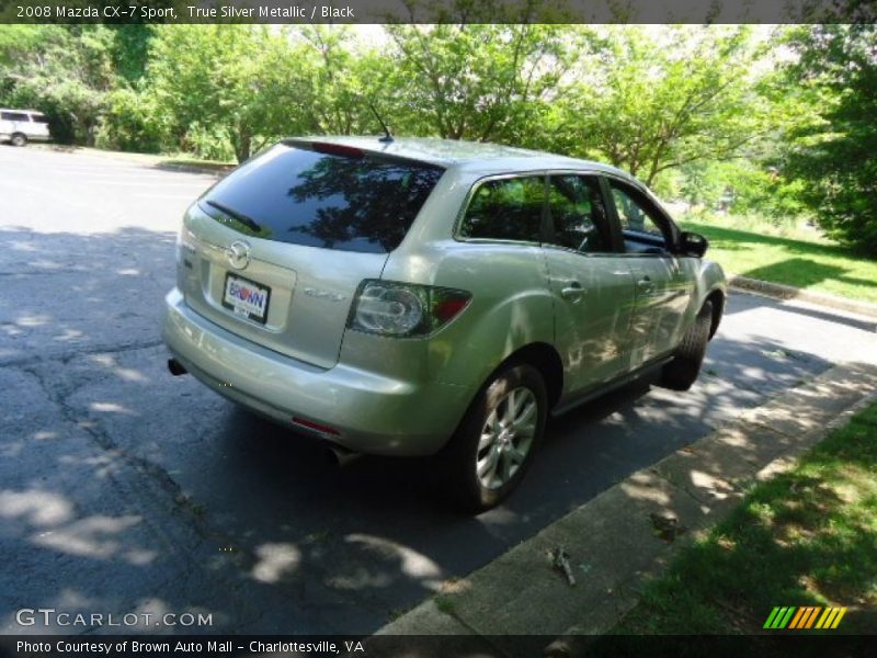 True Silver Metallic / Black 2008 Mazda CX-7 Sport