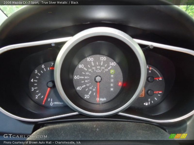 True Silver Metallic / Black 2008 Mazda CX-7 Sport