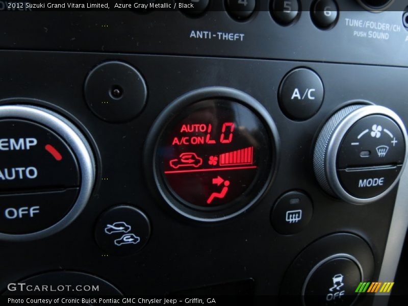 Controls of 2012 Grand Vitara Limited