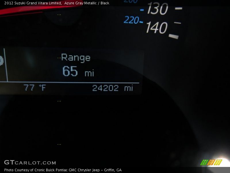 Azure Gray Metallic / Black 2012 Suzuki Grand Vitara Limited