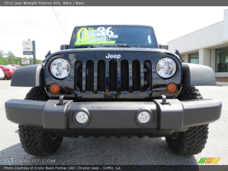 Black / Black 2012 Jeep Wrangler Rubicon 4X4
