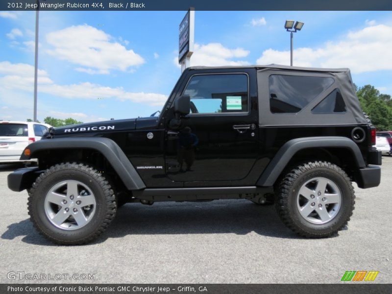 Black / Black 2012 Jeep Wrangler Rubicon 4X4