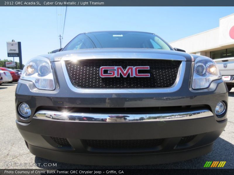 Cyber Gray Metallic / Light Titanium 2012 GMC Acadia SL