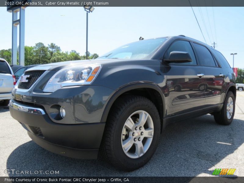 Cyber Gray Metallic / Light Titanium 2012 GMC Acadia SL