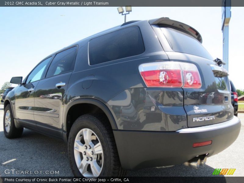 Cyber Gray Metallic / Light Titanium 2012 GMC Acadia SL