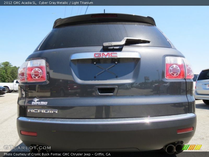 Cyber Gray Metallic / Light Titanium 2012 GMC Acadia SL