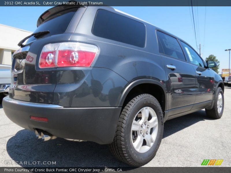 Cyber Gray Metallic / Light Titanium 2012 GMC Acadia SL