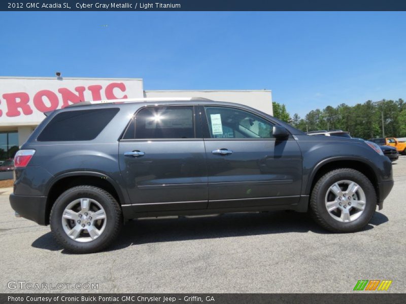 Cyber Gray Metallic / Light Titanium 2012 GMC Acadia SL