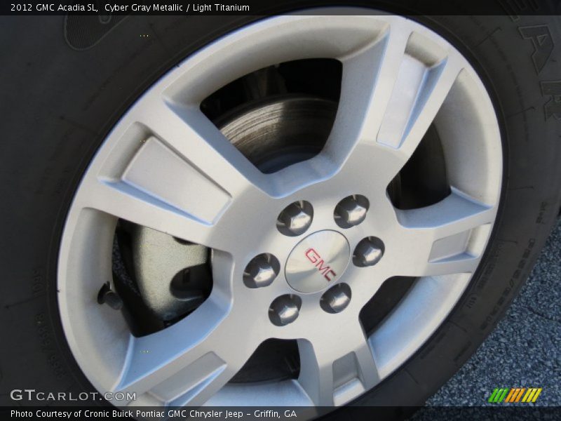 Cyber Gray Metallic / Light Titanium 2012 GMC Acadia SL