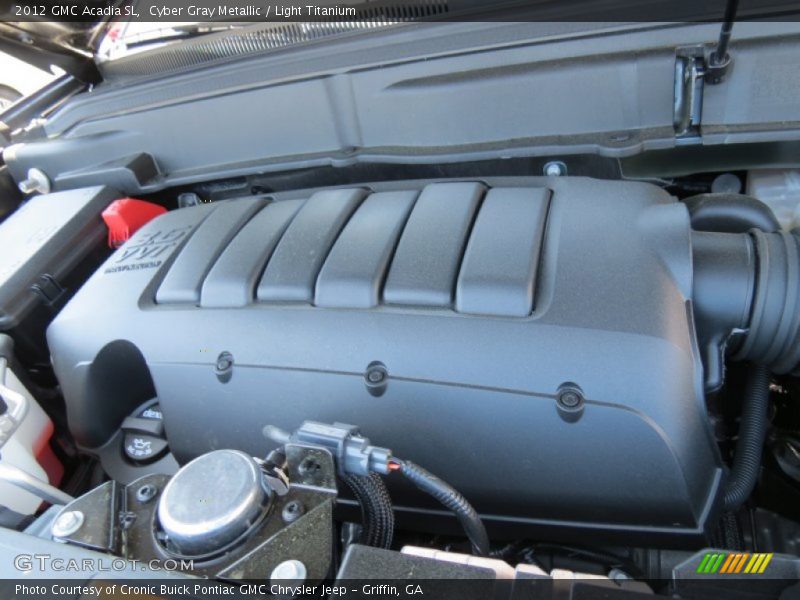 Cyber Gray Metallic / Light Titanium 2012 GMC Acadia SL