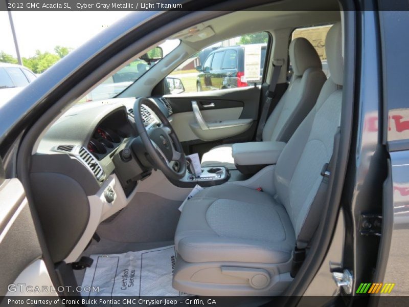 Cyber Gray Metallic / Light Titanium 2012 GMC Acadia SL