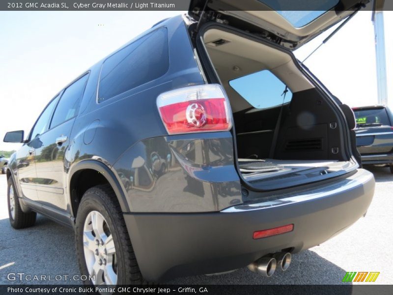Cyber Gray Metallic / Light Titanium 2012 GMC Acadia SL