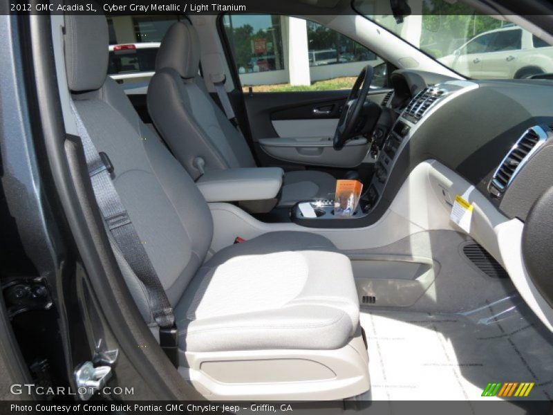 Cyber Gray Metallic / Light Titanium 2012 GMC Acadia SL